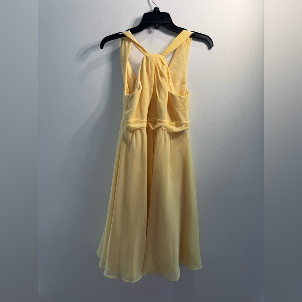 David's Bridal Soft Yellow Fabric